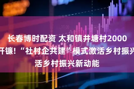 长春博时配资 太和镇井塘村2000亩晚稻开镰! “社村企共建”模式激活乡村振兴新动能